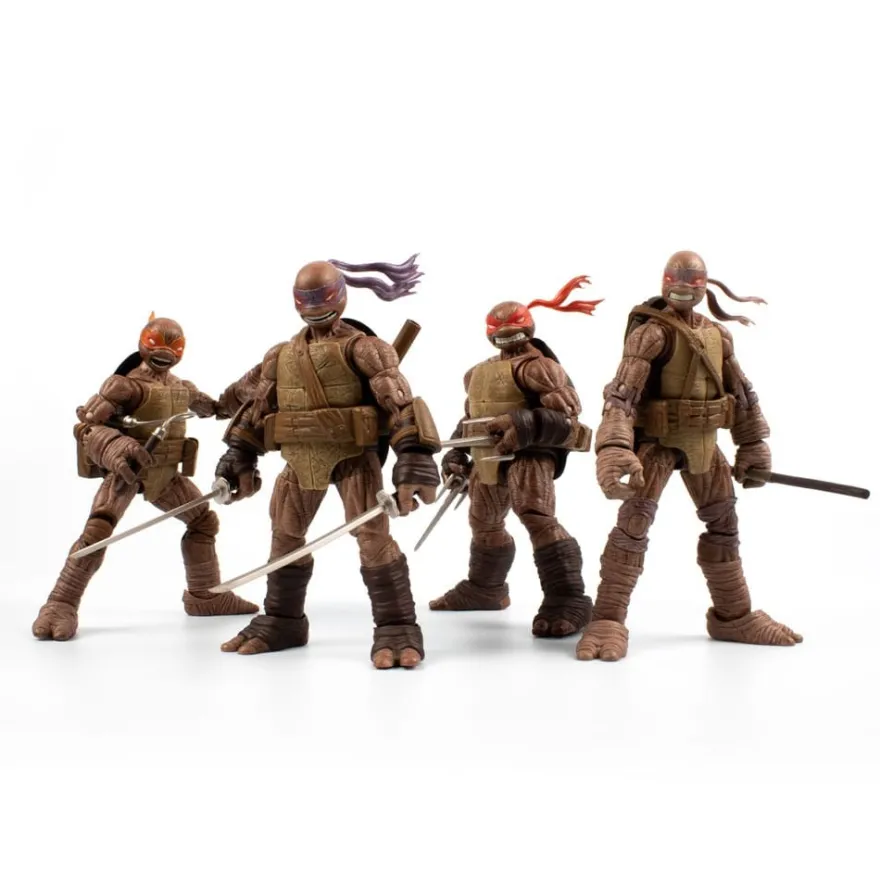 Teenage Mutant Ninja Turtles BST AXN Actionfiguren 4er-Pack Zombie Turtle (IDW Comics) 13 cm