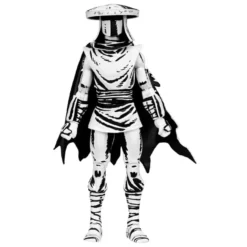 Teenage Mutant Ninja Turtles Actionfigur Elite Foot Ninja Guard Black & White 18 cm