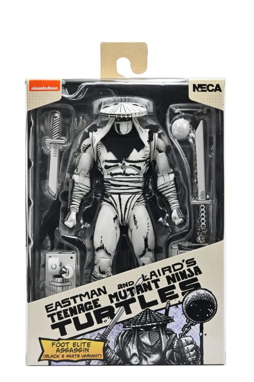 Teenage Mutant Ninja Turtles Actionfigur Foot Assassin Black and White 18 cm
