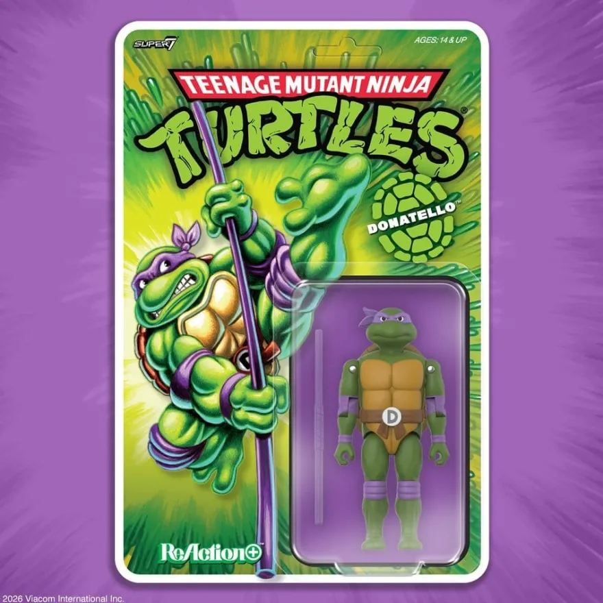 Teenage Mutant Ninja Turtles ReAction+ Actionfigur Wave 01 Donatello