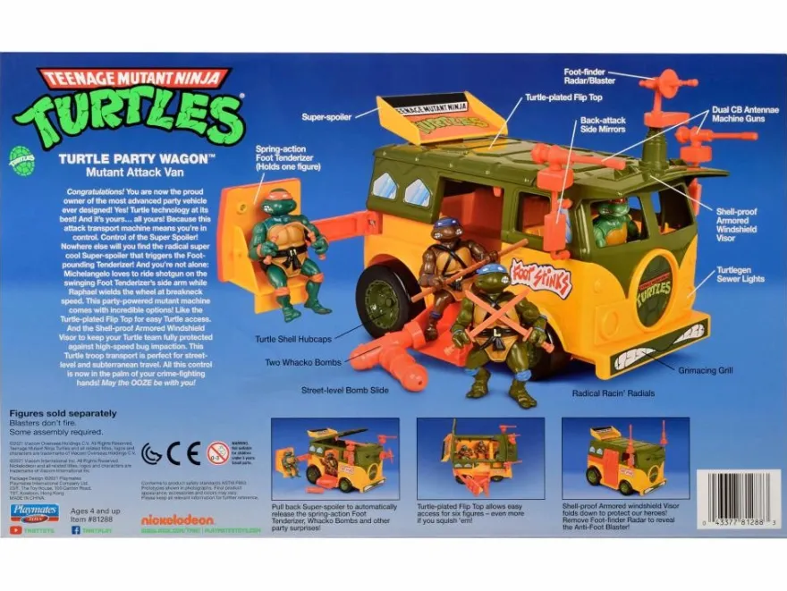 Teenage Mutant Ninja Turtles Classic Fahrzeug Original Party Wagon