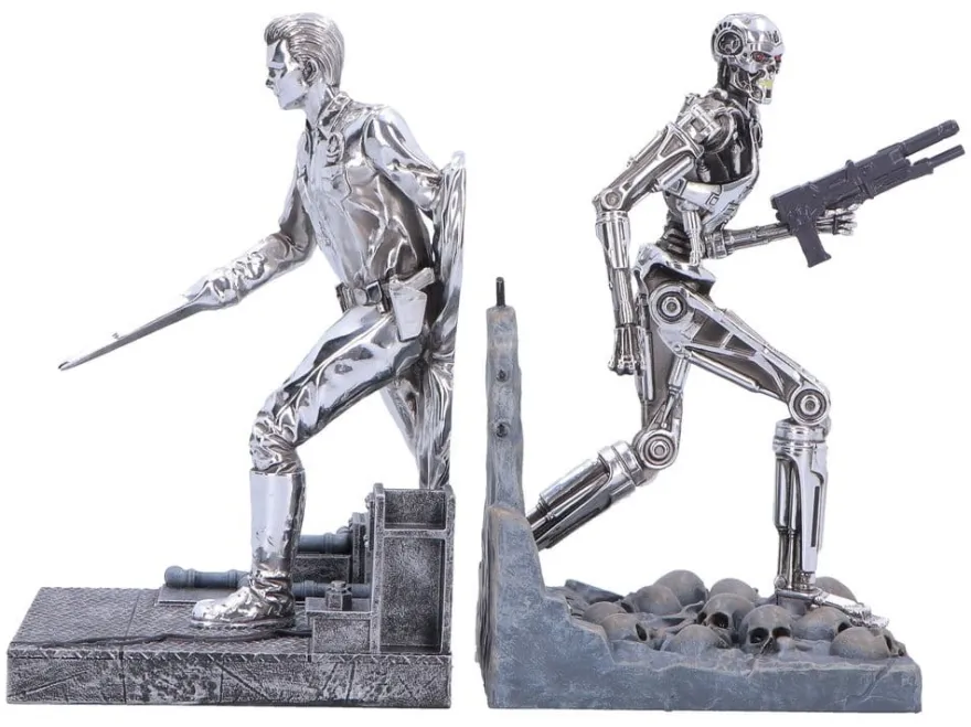 Terminator 2 Buchstützen T-1000 vs T-800 19 cm