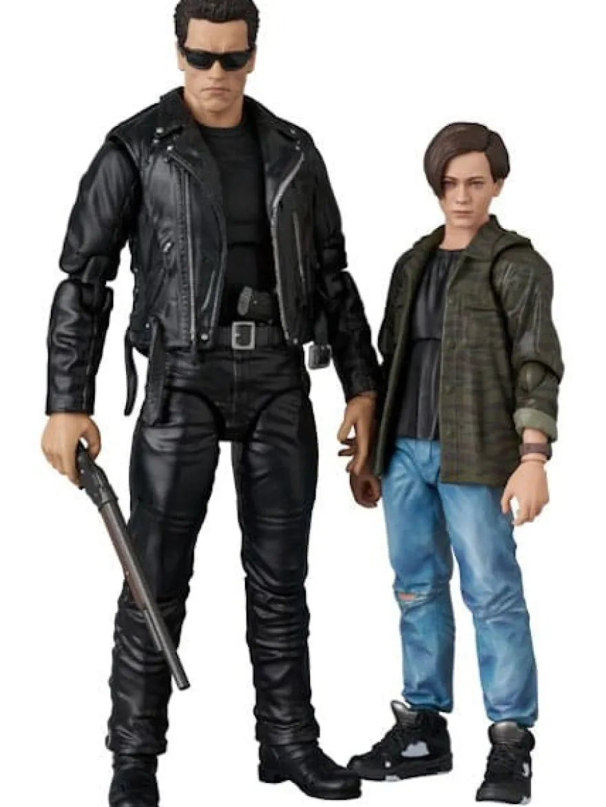 Terminator 2 MAFEX Actionfigur T-800 (T2 Ver.) & John Connor 16 cm