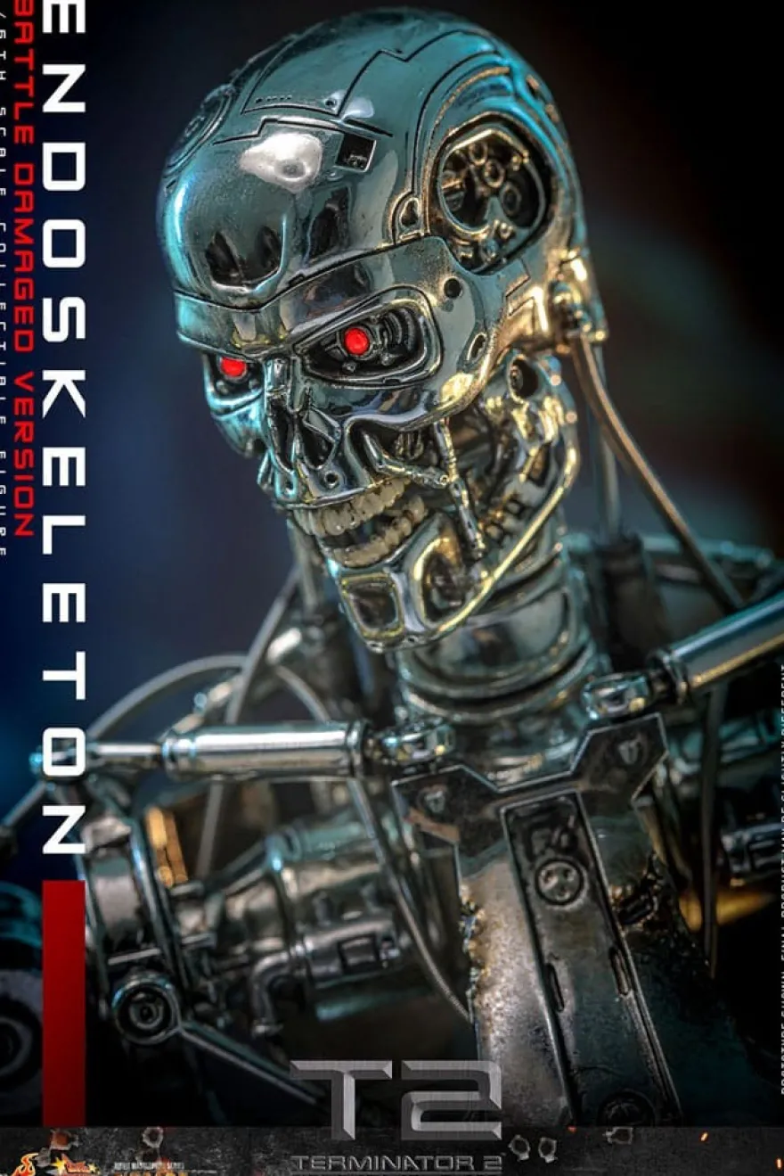 Terminator 2 Movie Masterpiece Actionfigur 1/6 Endoskelett (Battle Damaged Version) 31 cm