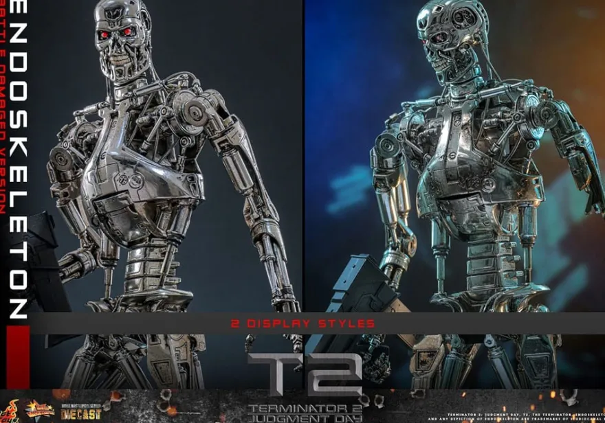 Terminator 2 Movie Masterpiece Actionfigur 1/6 Endoskelett (Battle Damaged Version) 31 cm