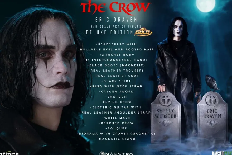 The Crow Eric Draven 1/6 Luxury Actionfigur Deluxe Gold Edition
