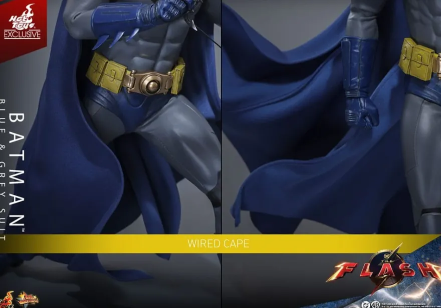The Flash Movie Masterpiece Actionfigur 1/6 Batman (Blue & Grey Suit) Limited Edition Hot Toys Excl.
