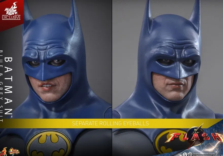 The Flash Movie Masterpiece Actionfigur 1/6 Batman (Blue & Grey Suit) Limited Edition Hot Toys Excl.