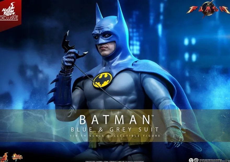 The Flash Movie Masterpiece Actionfigur 1/6 Batman (Blue & Grey Suit) Limited Edition Hot Toys Excl.