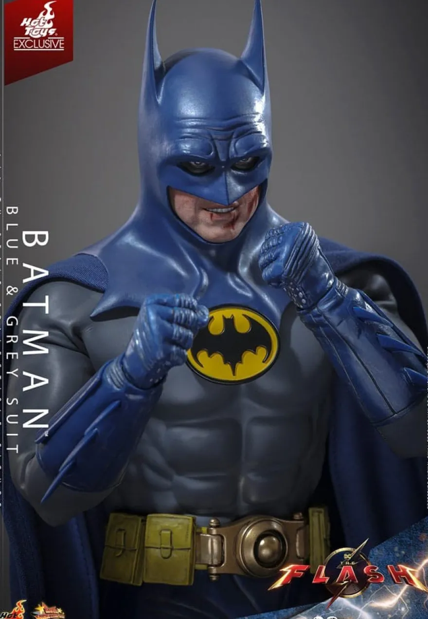 The Flash Movie Masterpiece Actionfigur 1/6 Batman (Blue & Grey Suit) Limited Edition Hot Toys Excl.