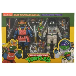 TMNT (Cartoon) Actionfiguren 2er-Pack Space Adventure & Samurai Turtles 18 cm