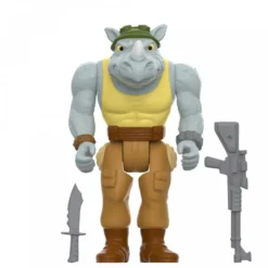 TMNT ReAction Actionfigur Wave 10 - Rocksteady (Weird Pizza To Go)
