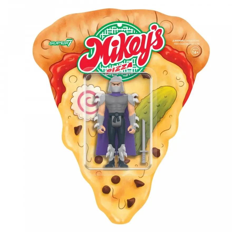 TMNT ReAction Actionfigur Wave 10 - Shredder (Weird Pizza To Go)