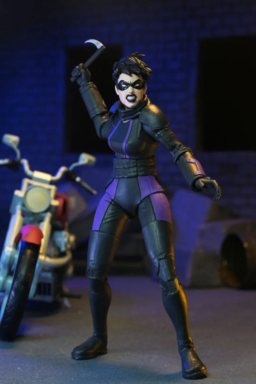 TMNT (The Last Ronin The Lost Years) Actionfigur Casey Marie with Last Ronin Motorcycle 18 cm