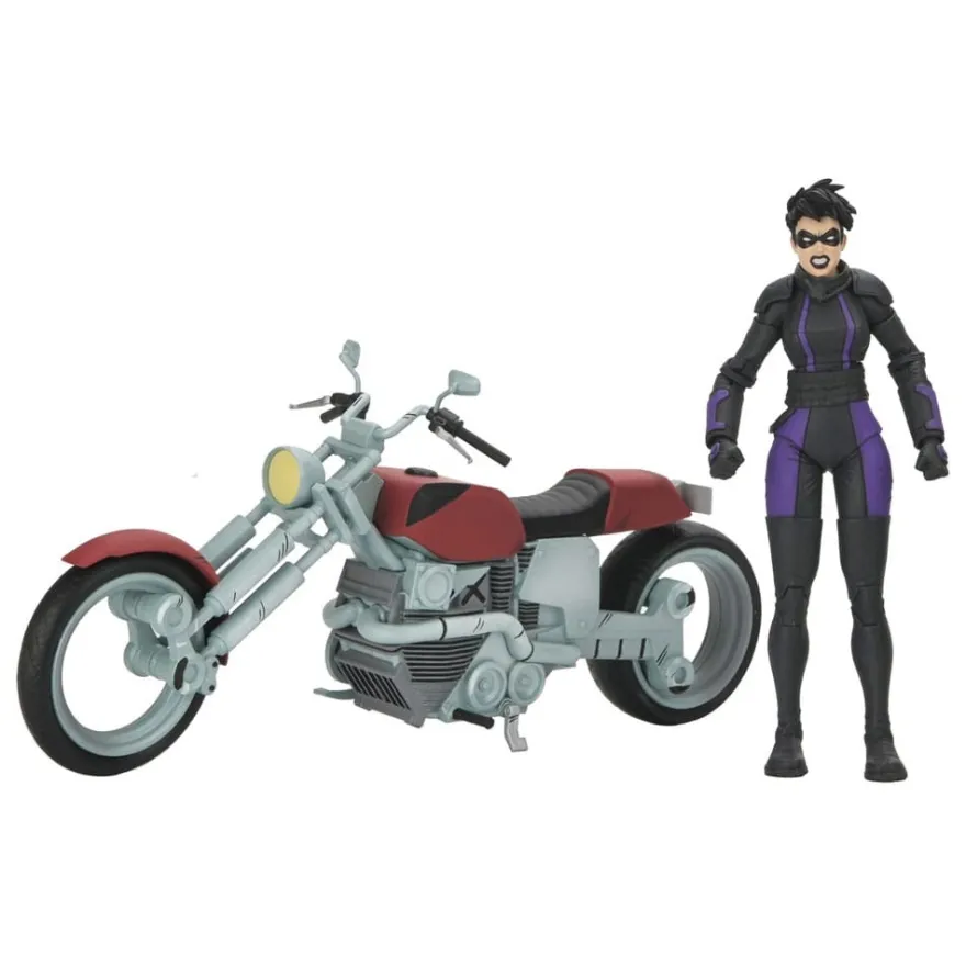 TMNT (The Last Ronin The Lost Years) Actionfigur Casey Marie with Last Ronin Motorcycle 18 cm