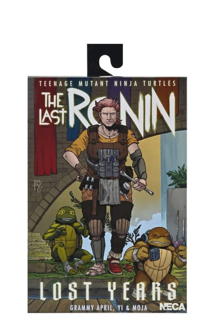 TMNT (The Last Ronin The Lost Years) Actionfigur Grammy April with Baby Yi & Moja 18 cm