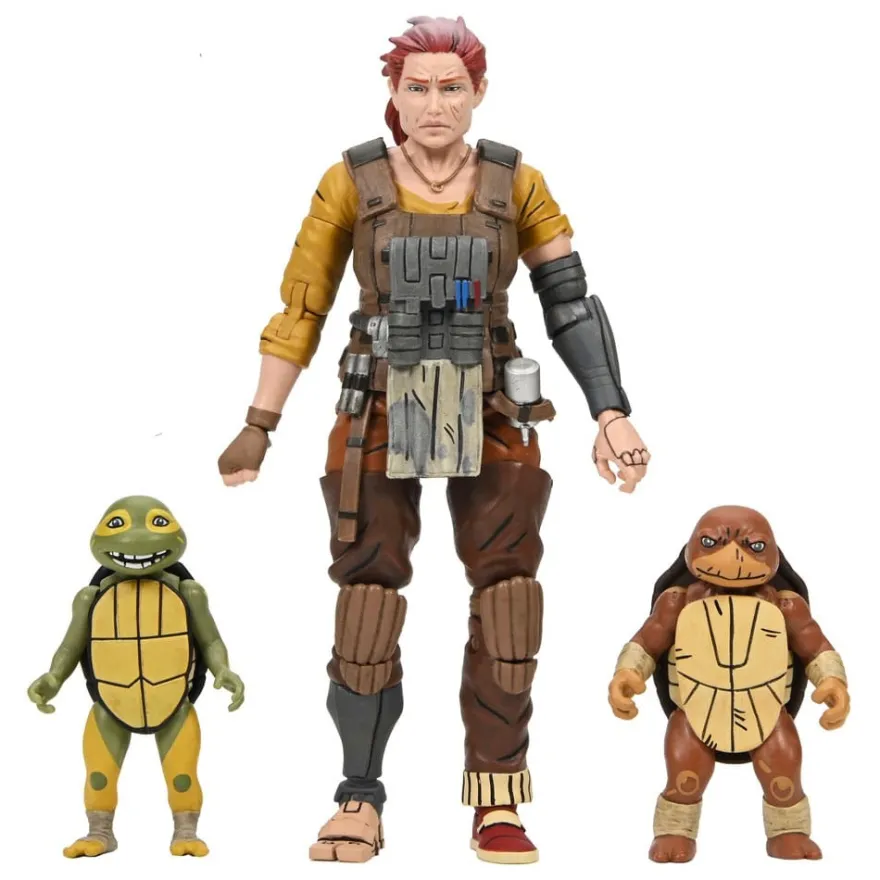 TMNT (The Last Ronin The Lost Years) Actionfigur Grammy April with Baby Yi & Moja 18 cm