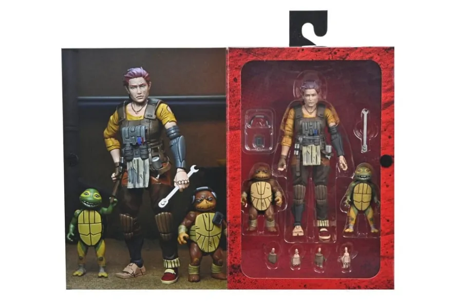 TMNT (The Last Ronin The Lost Years) Actionfigur Grammy April with Baby Yi & Moja 18 cm