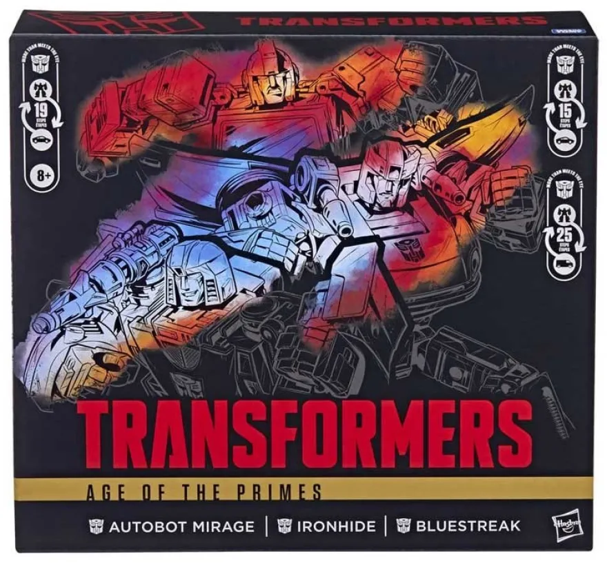 Transformers Age of the Primes Actionfiguren 3er-Pack Autobot Mirage & Bluestreak & Ironhide