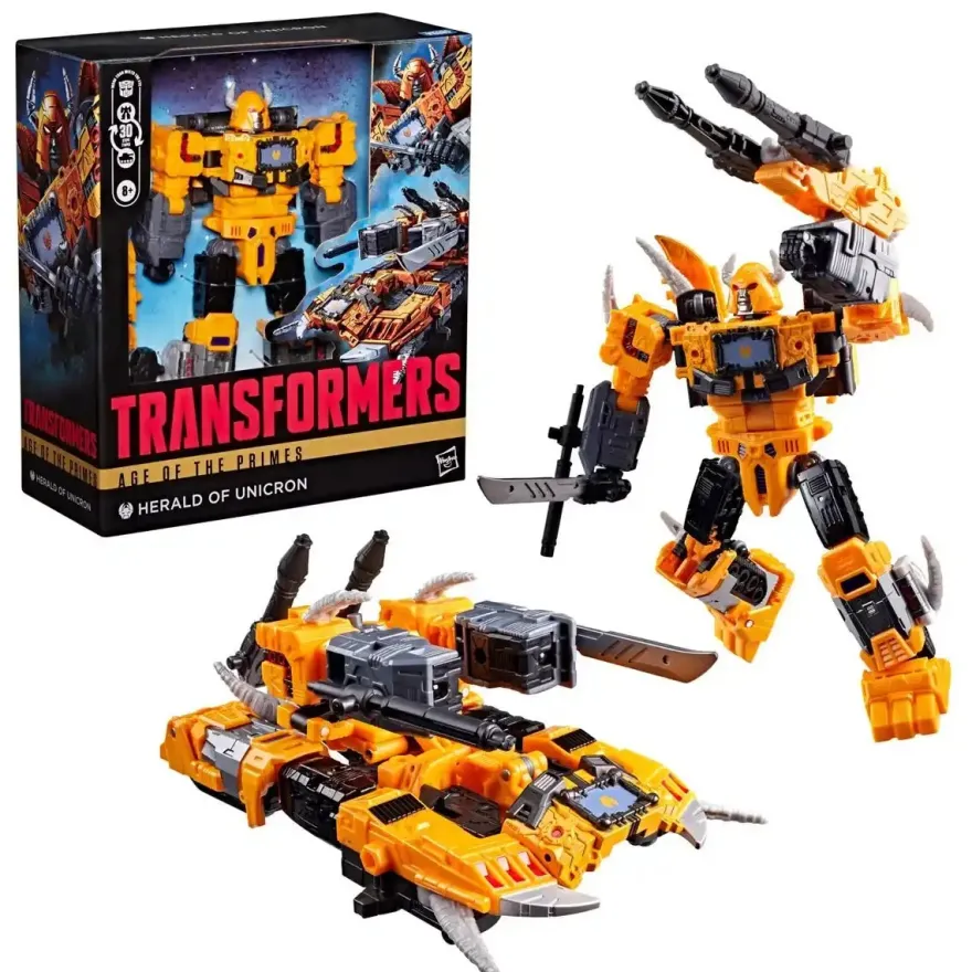 Transformers Age of the Primes Leader Class Herald of Unicron Actionfigur