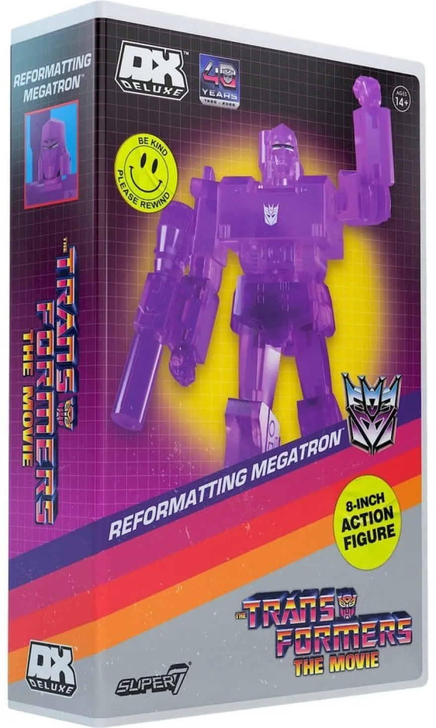 Transformers Deluxe Actionfigur Wave 02 Reformatting Megatron (VHS, The Movie)