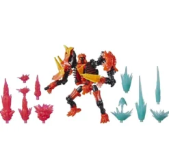 Transformers War For Cybertron Trilogy Deluxe Tricranius Beast Power Fire Blasts Collection Pack