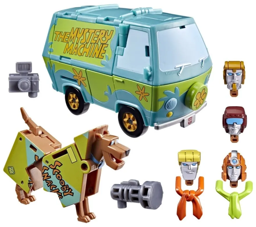 Transformers x Scooby-Doo Actionfiguren 2er-Pack Mysterious Prime & Automutt 15 cm