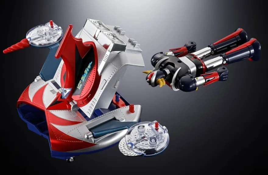 UFO Robo Grendizer Chogokin Actionfigur Deluxe Grendizer & UFO Spazer 14 cm