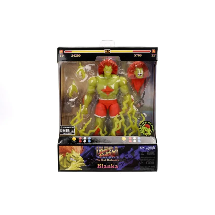 Ultra Street Fighter II Blanka Glow-in-the-Dark 6-Inch Scale Actionfigur
