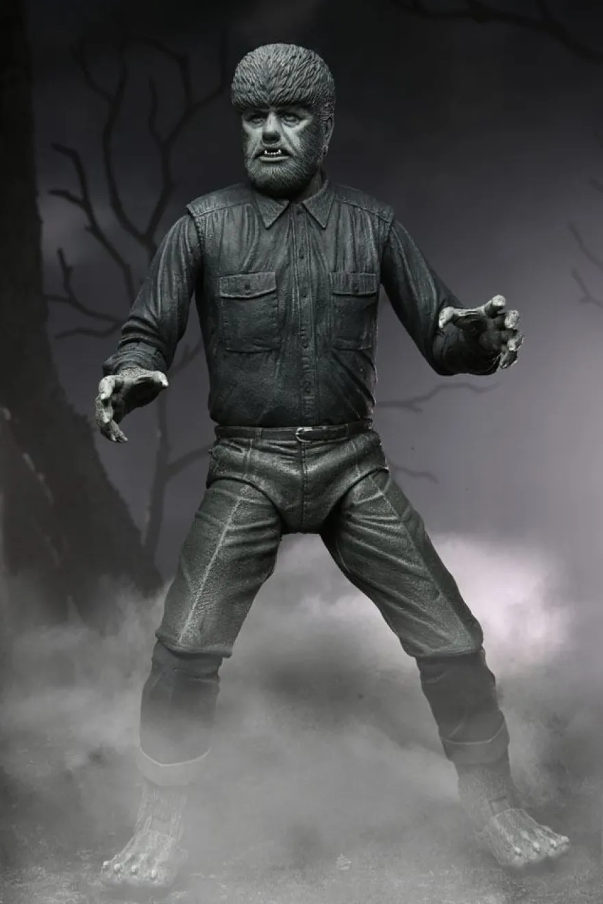 Universal Monsters Actionfigur Ultimate The Wolf Man (Black & White)