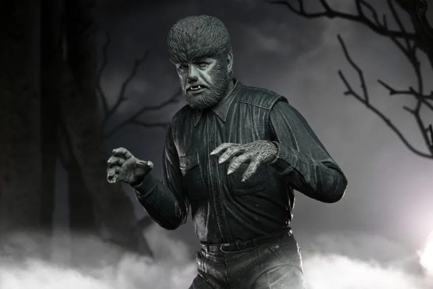 Universal Monsters Actionfigur Ultimate The Wolf Man (Black & White)