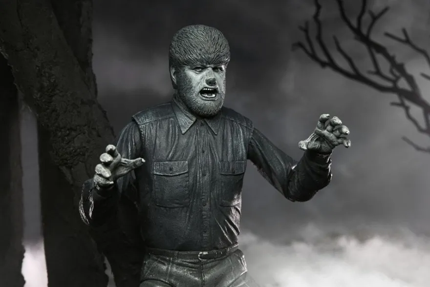 Universal Monsters Actionfigur Ultimate The Wolf Man (Black & White)