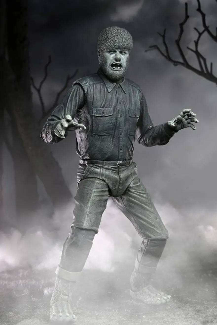 Universal Monsters Actionfigur Ultimate The Wolf Man (Black & White)