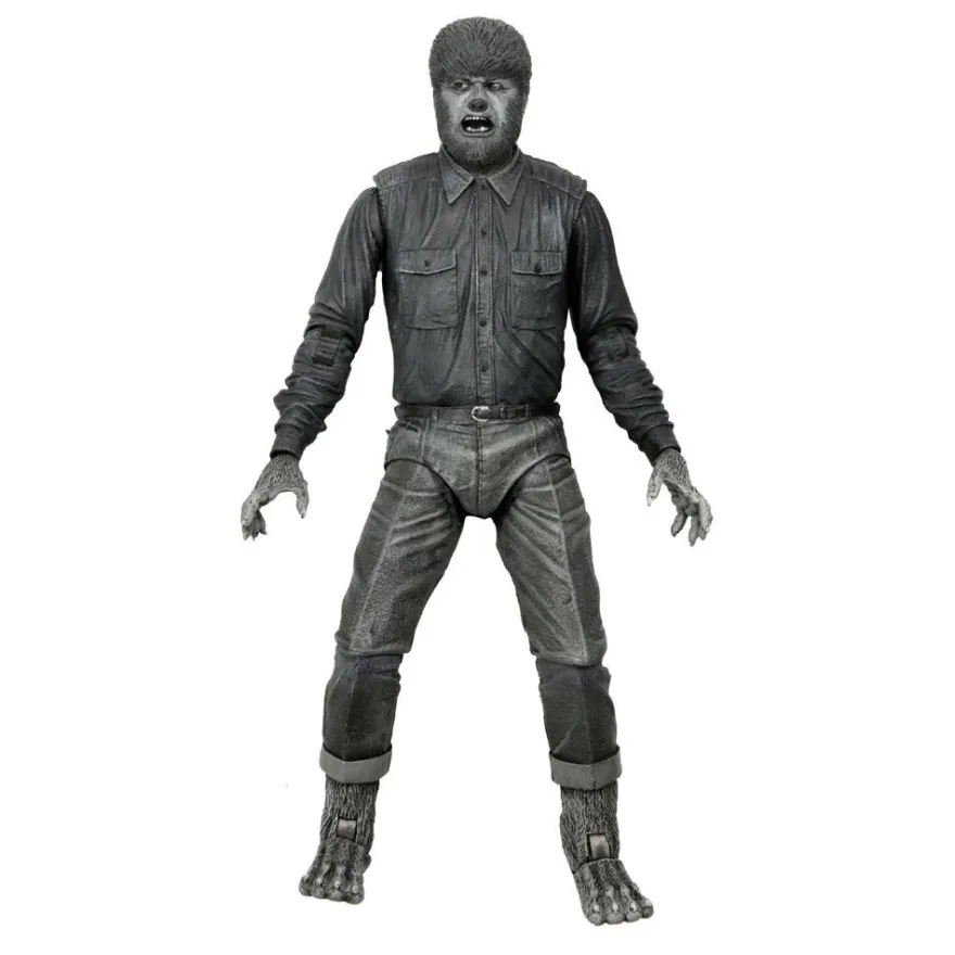 Universal Monsters Actionfigur Ultimate The Wolf Man (Black & White)