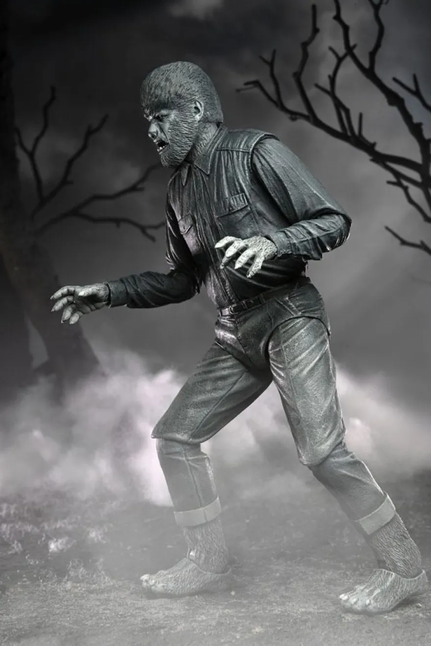 Universal Monsters Actionfigur Ultimate The Wolf Man (Black & White)