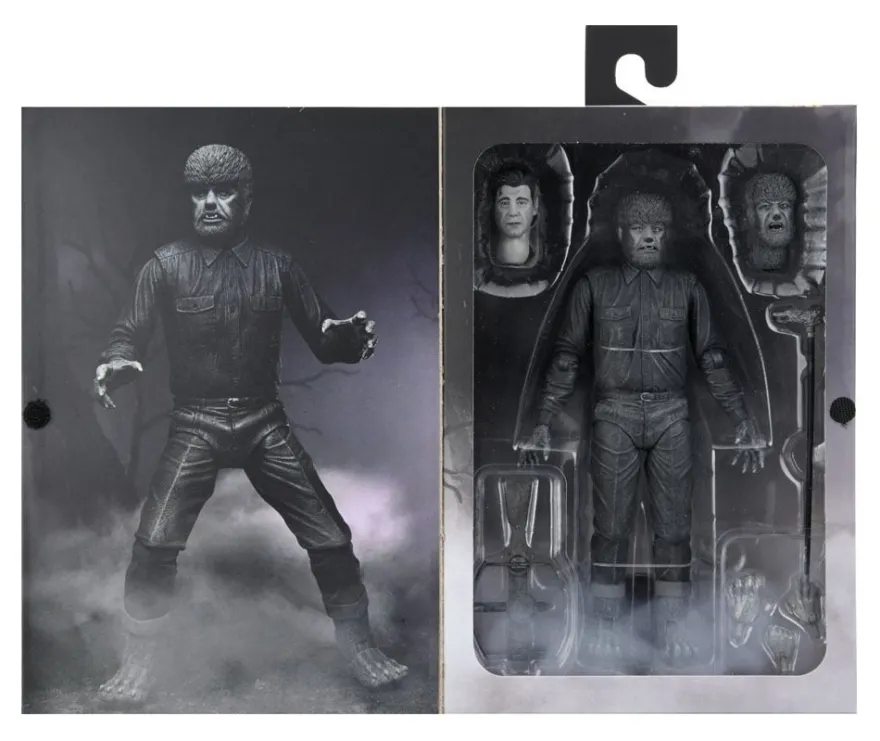 Universal Monsters Actionfigur Ultimate The Wolf Man (Black & White)