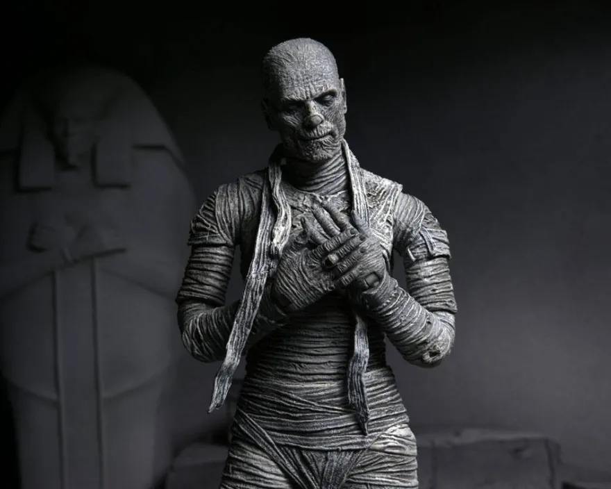 Universal Monsters Actionfigur Ultimate The Mummy (Black & White)