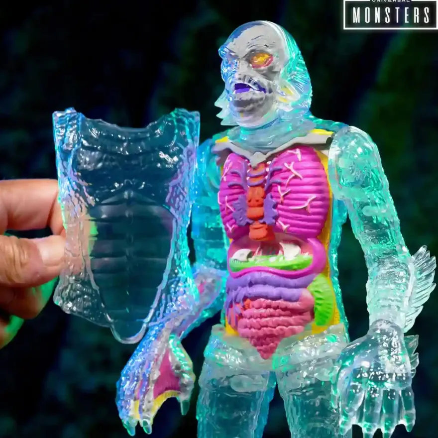 Universal Monsters Super Cyborg Creature from the Black Lagoon (Clear)
