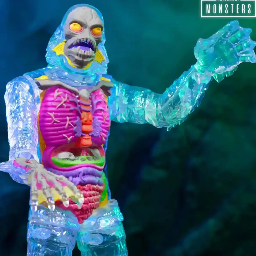 Universal Monsters Super Cyborg Creature from the Black Lagoon (Clear)