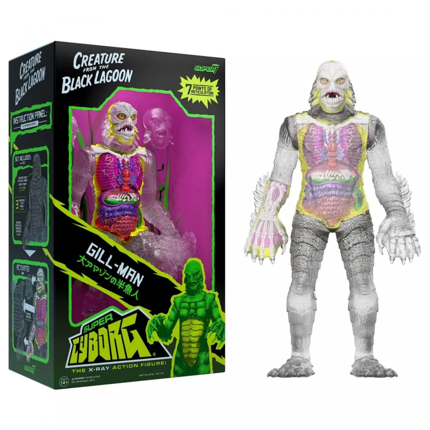 Universal Monsters Super Cyborg Creature from the Black Lagoon (Clear)