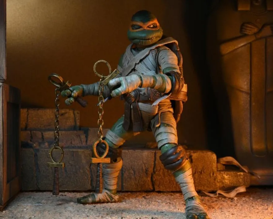 Universal Monsters x TMNT Actionfigur Ultimate Michelangelo as The Mummy