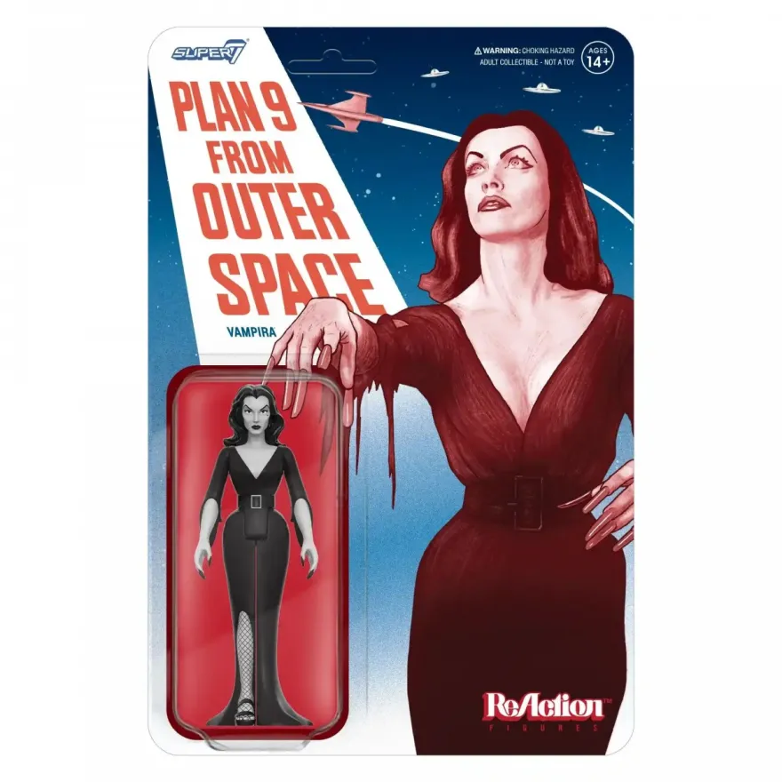 Vampira ReAction Actionfigur Wave 01 - Vampira Plan 9 Grayscale