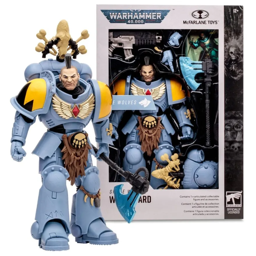 Warhammer 40k Actionfigur Space Wolves Wolf Guard 18 cm