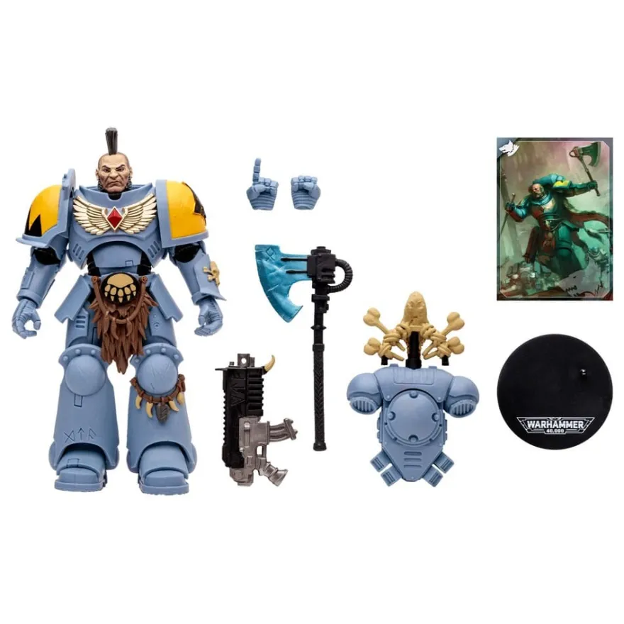 Warhammer 40k Actionfigur Space Wolves Wolf Guard 18 cm