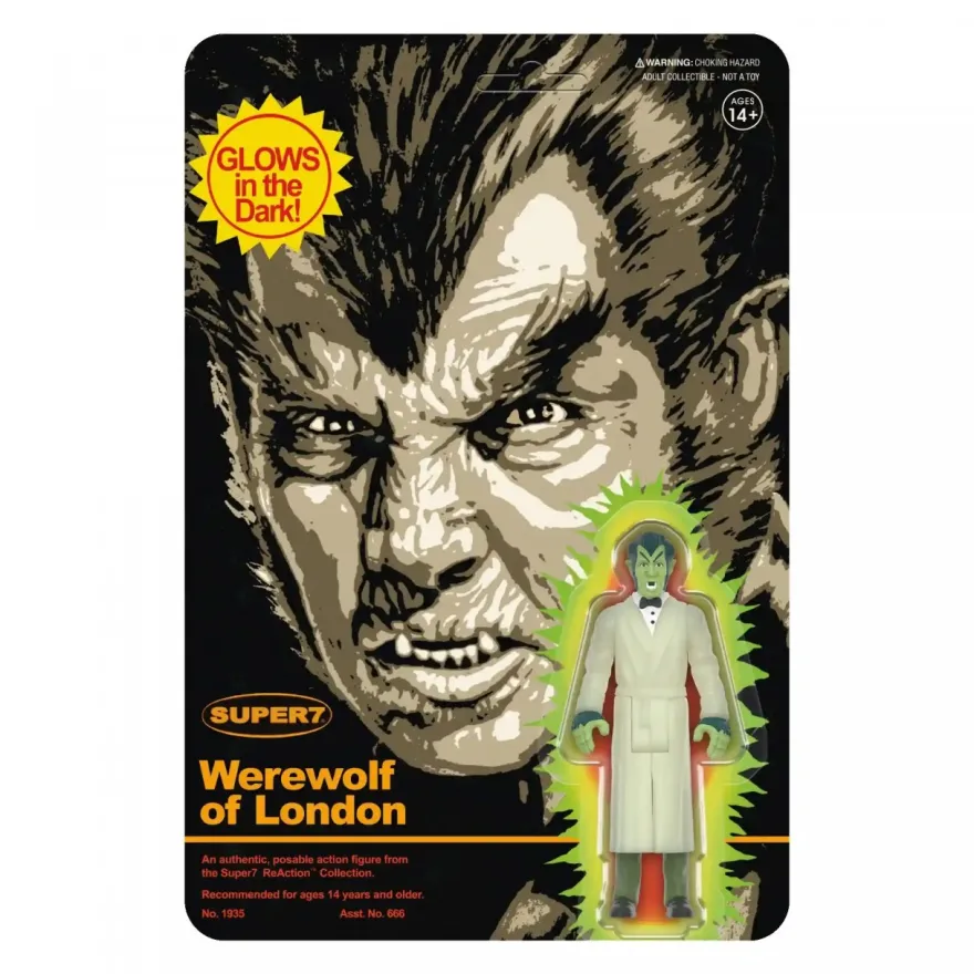 Werewolf Of London ReAction Actionfigur Wave 02 - Werewolf of London (Monster Glow)