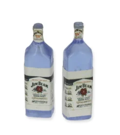 Whiskyflaschen aus Kunststoff - 1:12 - 2 Stück
