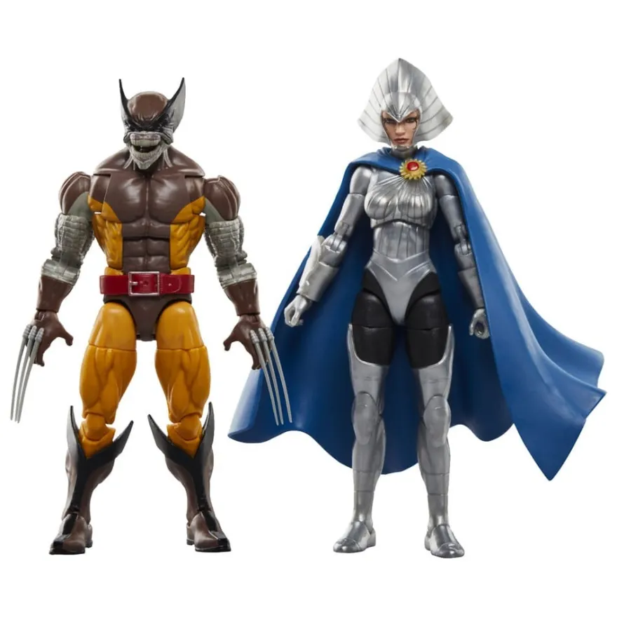 Wolverine 50th Anniversary Marvel Legends Actionfiguren 2er-Pack Wolverine & Lilandra Neramani 15 cm