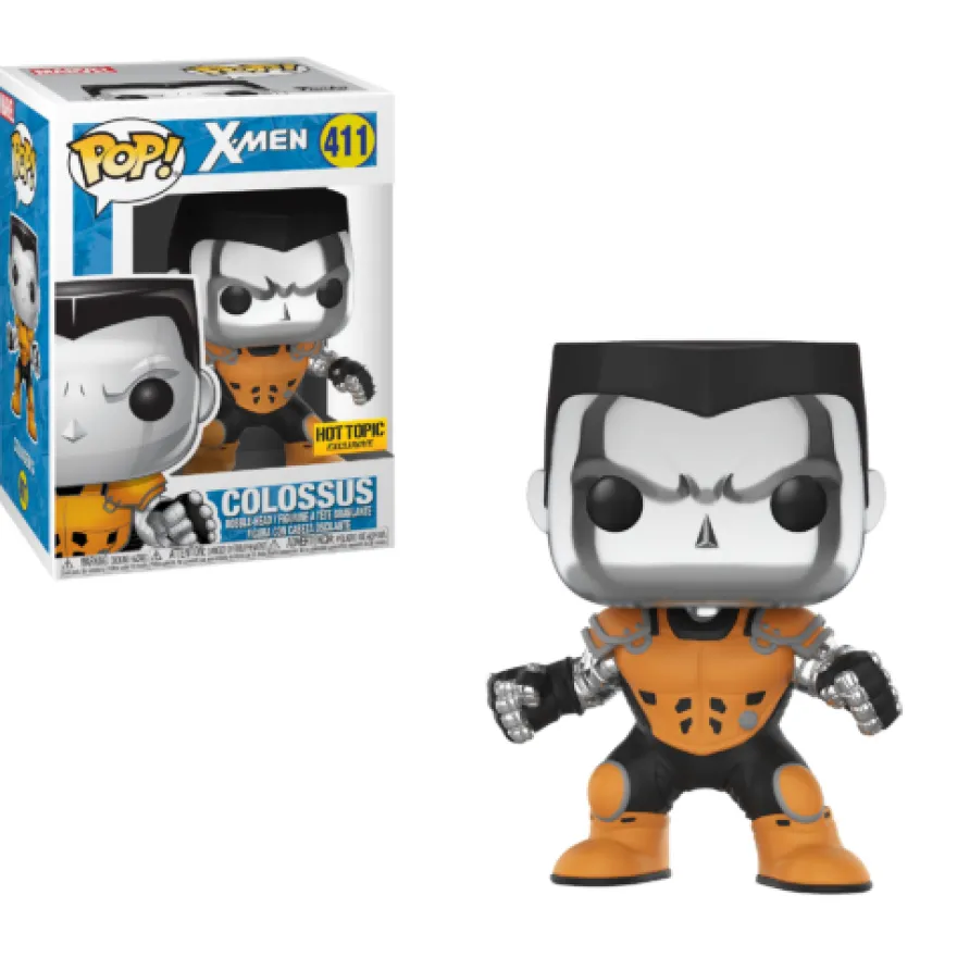 X-Men Funko Pop! Vinylfigur X-Force Colossus (Silver Chrome) 411 Exclusive