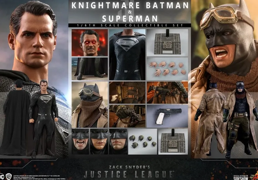 Zack Snyder's Justice League Actionfiguren 1/6 Knightmare Batman & Superman (2-Pack)