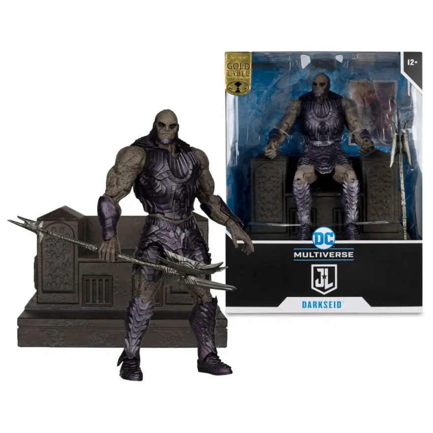 Zack Snyder's Justice League DC Multiverse Mega Actionfigur Darkseid with Throne (Gold Label) 24 cm